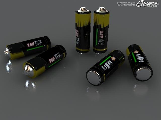 3ds Max使用Blend混合材质制作电池,PS教程,图老师教程网