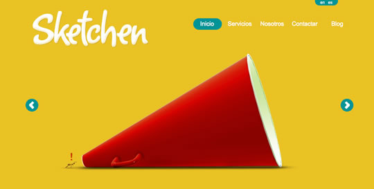 50个黄色为主的网页设计欣赏,PS教程,图老师教程网