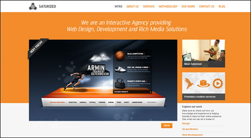 橙色系的标志与网站界面设计欣赏,PS教程,图老师教程网