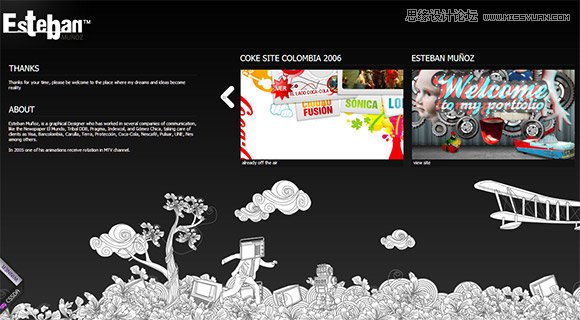 60个手绘风格网页界面设计欣赏,PS教程,图老师教程网