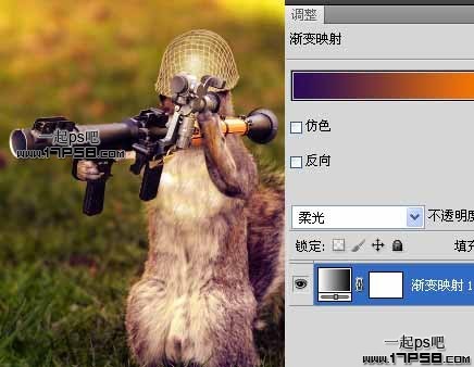 Photoshop合成滑稽的松鼠士兵场景,PS教程,图老师教程网