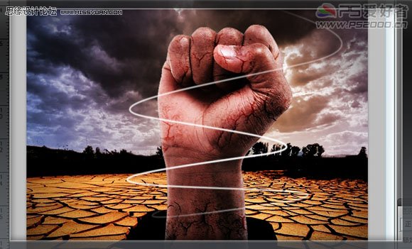 Photoshop打造保护水资源公益海报,PS教程,图老师教程网