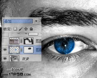 Photoshop合成发光科技眼睛效果,PS教程,图老师教程网
