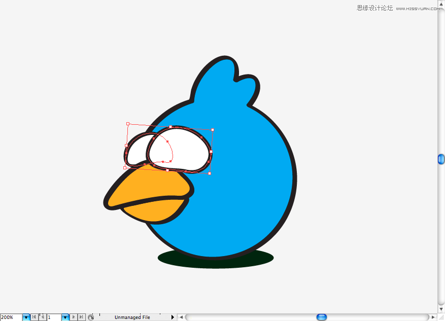 Illustrator绘制疯狂的小鸟恶搞场景,PS教程,图老师教程网