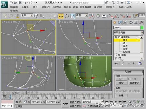 3Ds Max教程：解析窝瓜的面片建模教程,PS教程,图老师教程网