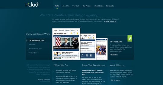 50个漂亮的蓝色网站设计欣赏,PS教程,图老师教程网