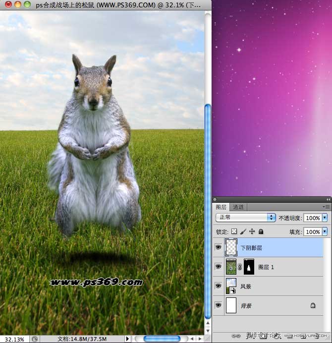Photoshop创意合成战场上的松鼠教程,PS教程,图老师教程网
