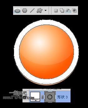 Photoshop设计时尚质感的圆形按钮,PS教程,图老师教程网