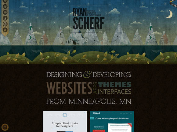 40个超美的水彩效果网页设计欣赏,PS教程,图老师教程网