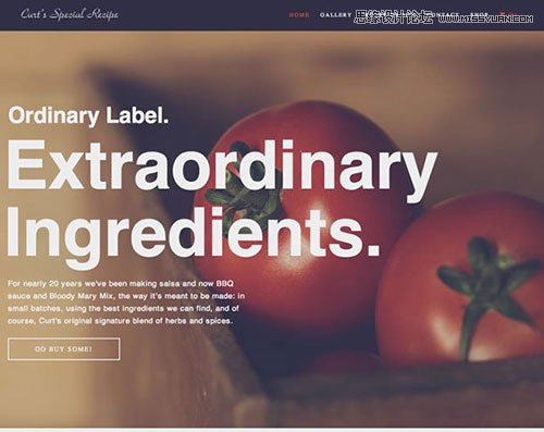 11个美味的餐厅和美食网站设计欣赏,PS教程,图老师教程网