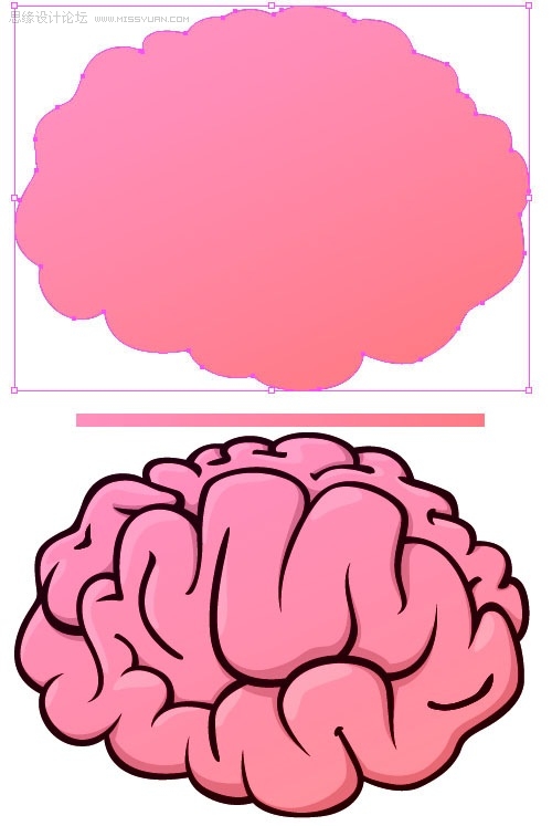 Illustrator绘制大脑图标教程,PS教程,图老师教程网