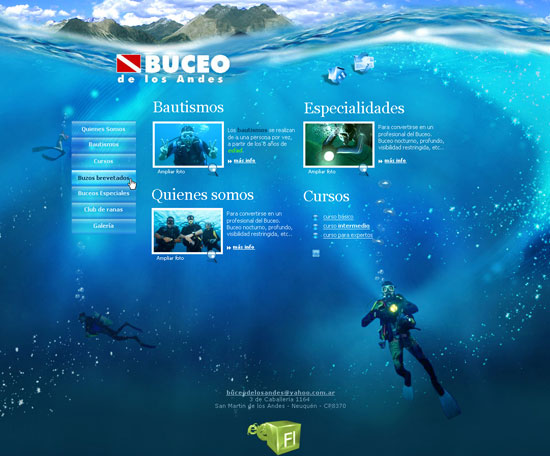 36个水主题网页设计欣赏,PS教程,图老师教程网