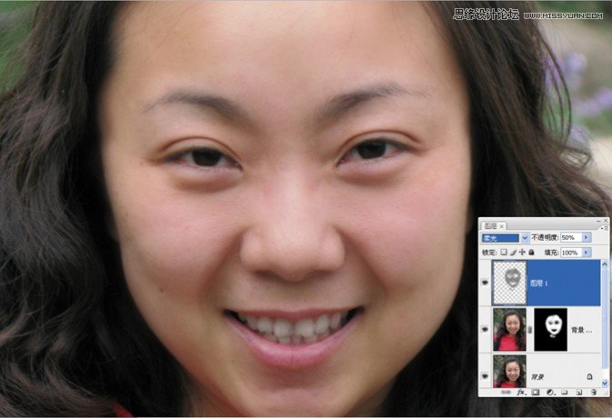 Photoshop给模特的脸部详细的后期修饰,PS教程,图老师教程网