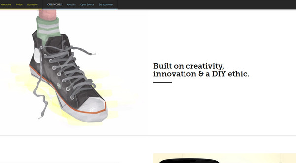 28个超酷的单色背景网页设计欣赏,PS教程,图老师教程网