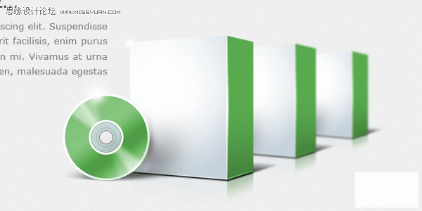 Photoshop绘制展示软件产品的绿色网页布局,PS教程,图老师教程网