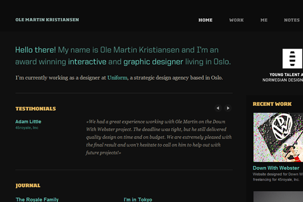 44个酷炫的黑暗主题网页设计欣赏,PS教程,图老师教程网