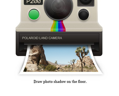 Photoshop绘制一个老式宝丽莱相机图标,PS教程,图老师教程网
