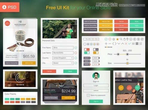 30款国外实用免费的UI设计素材分享,PS教程,图老师教程网