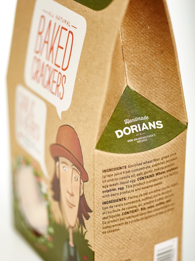 Dorians饼干牛皮纸环保包装设计欣赏,PS教程,图老师教程网