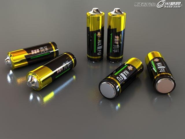 3ds Max使用Blend混合材质制作电池,PS教程,图老师教程网
