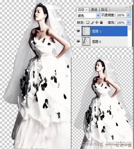Photoshop合成梦幻效果的婚纱照片,PS教程,图老师教程网