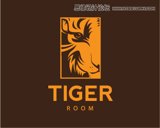 以老虎为设计元素的标志设计欣赏,PS教程,图老师教程网