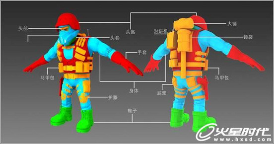 3ds Max打造Q版造型的反恐警察玩具人偶,PS教程,图老师教程网