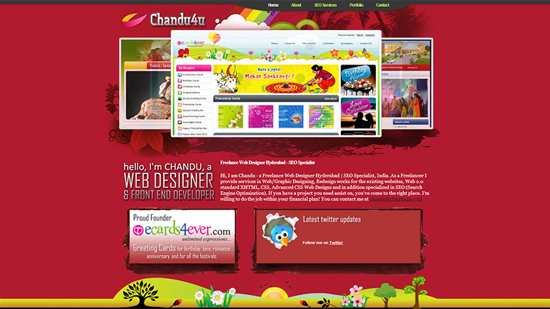 精选国外红色大气的网页设计欣赏,PS教程,图老师教程网