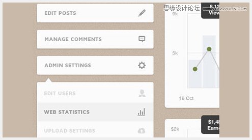 45个新鲜的Web和移动设备用户界面PSD素材,PS教程,图老师教程网