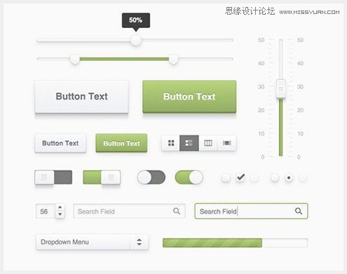 45个新鲜的Web和移动设备用户界面PSD素材,PS教程,图老师教程网