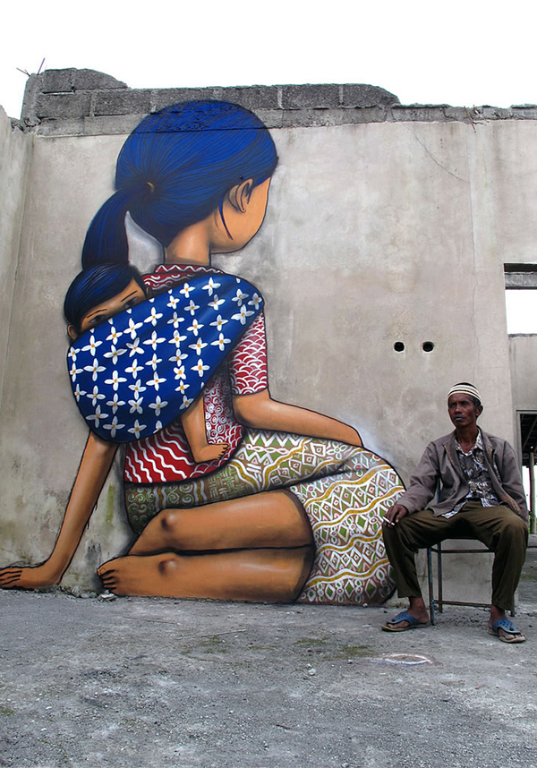 法国街头艺术家Seth Globepainter涂鸦艺术作品