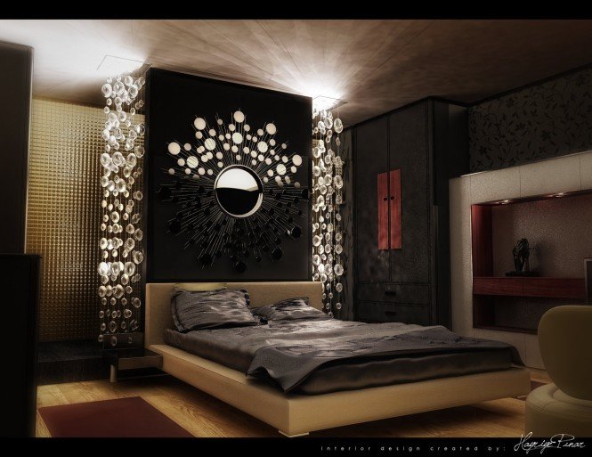 现代时尚的卧室效果图设计