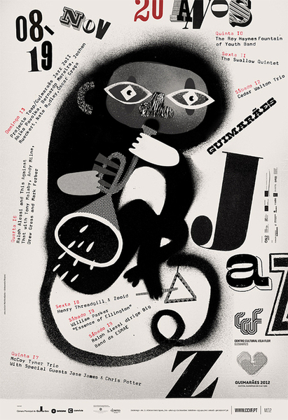 Guimarães Jazz Festival抢眼的海报设计