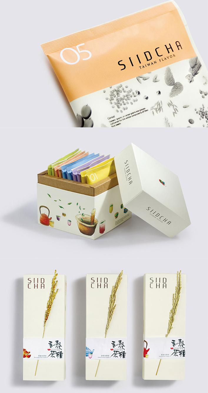 台湾吾谷茶粮SIID CHA系列包裝设计