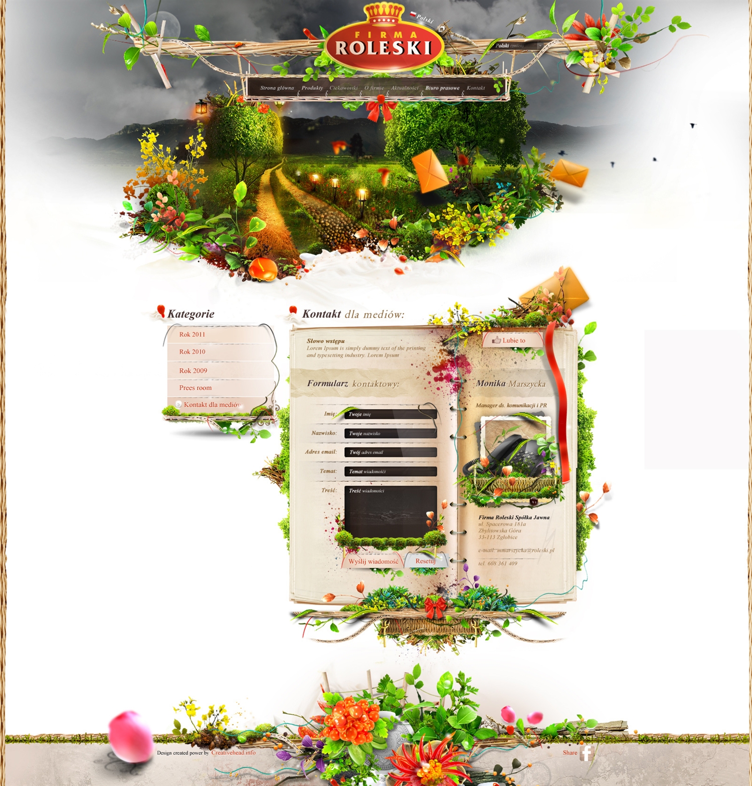 波兰Hubert Paderski饮食行业网站设计