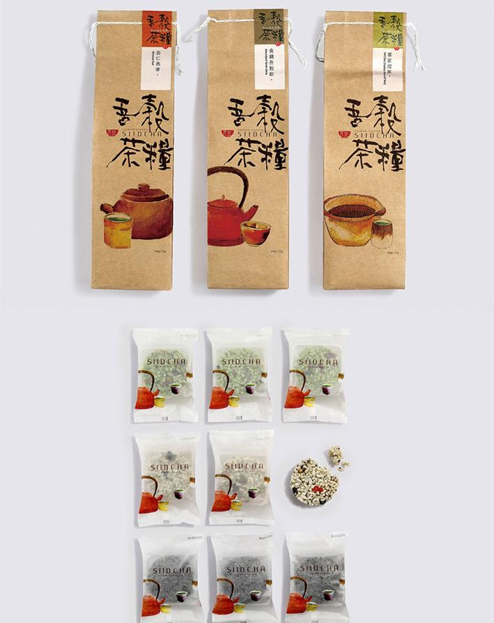 台湾吾谷茶粮SIID CHA系列包裝设计