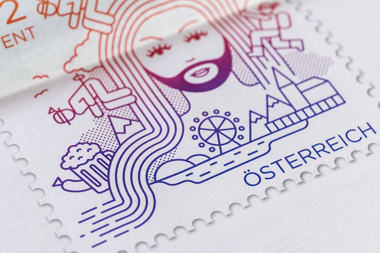 Freiraum Briefmarke太空邮票设计
