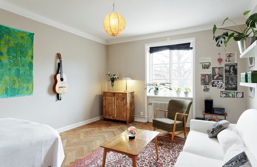 北欧风格，简洁的单身公寓