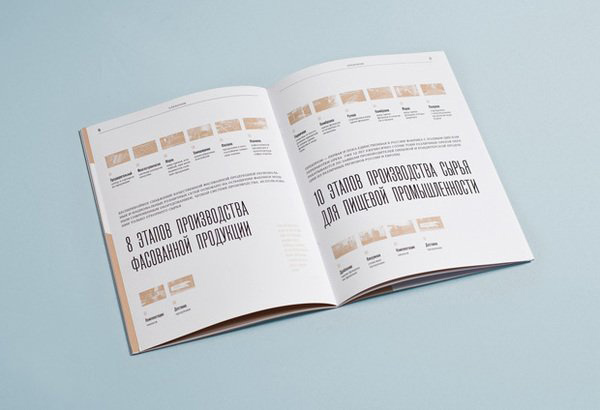 Orehprom company手册排版设计
