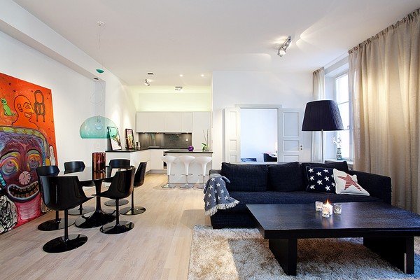 斯德哥尔摩83平米公寓装修设计