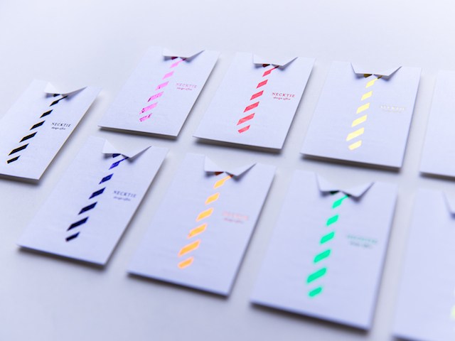日本领带创意名片