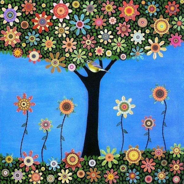 Sascalia插画设计：生活是充满色彩的花朵