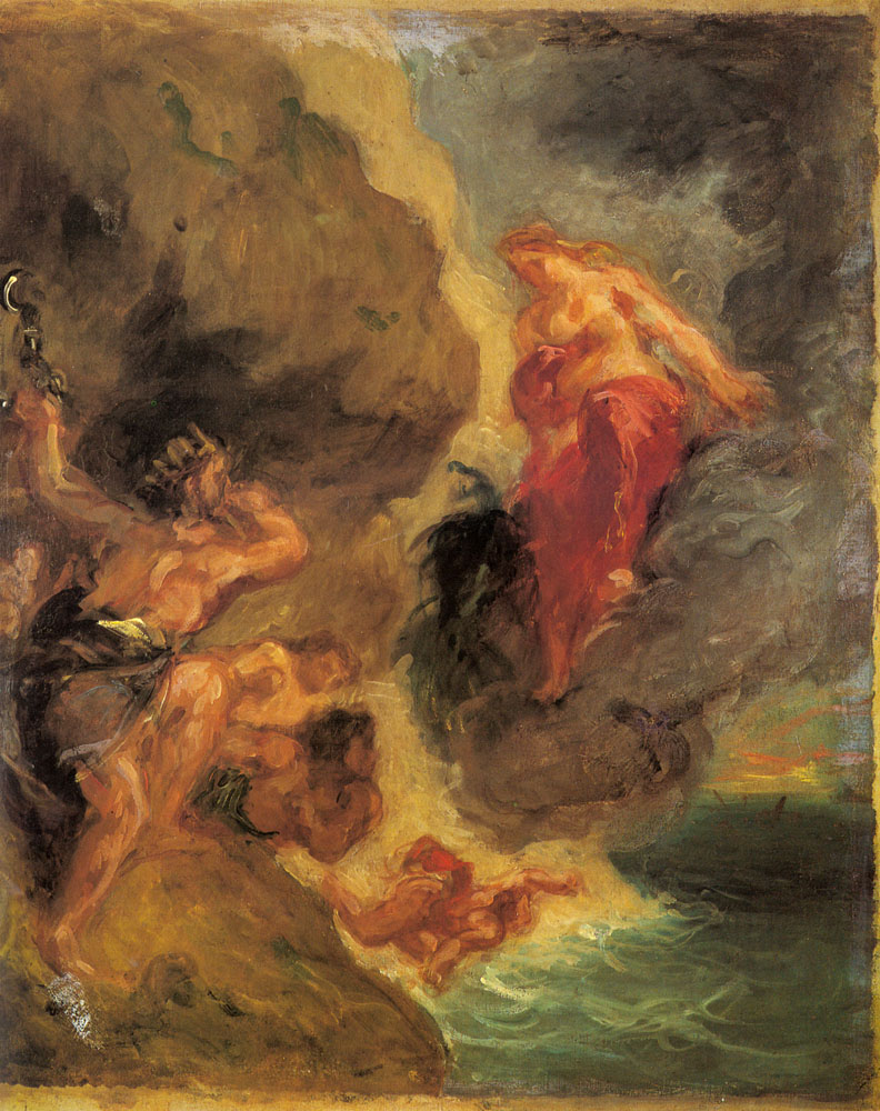 法国欧仁·德拉克罗瓦（Eugène Delacroix）油画作品一