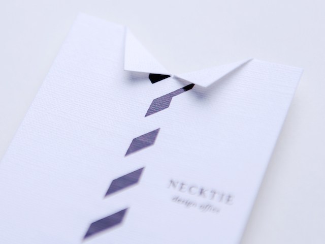 日本领带创意名片