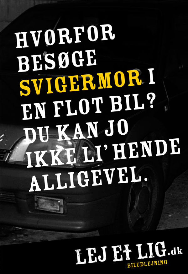 Lej Et Lig car rental平面广告