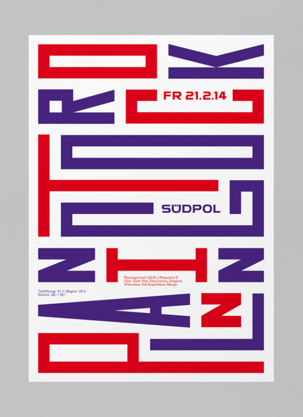 瑞士设计师Felix Pfäffli卢塞恩文化中心Südpol项目字体设计