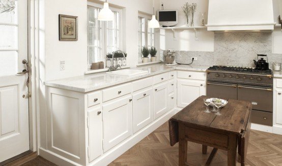 时尚白色厨房装修设计