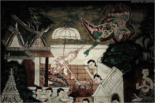 Wat Kongkaram印度寺庙壁画