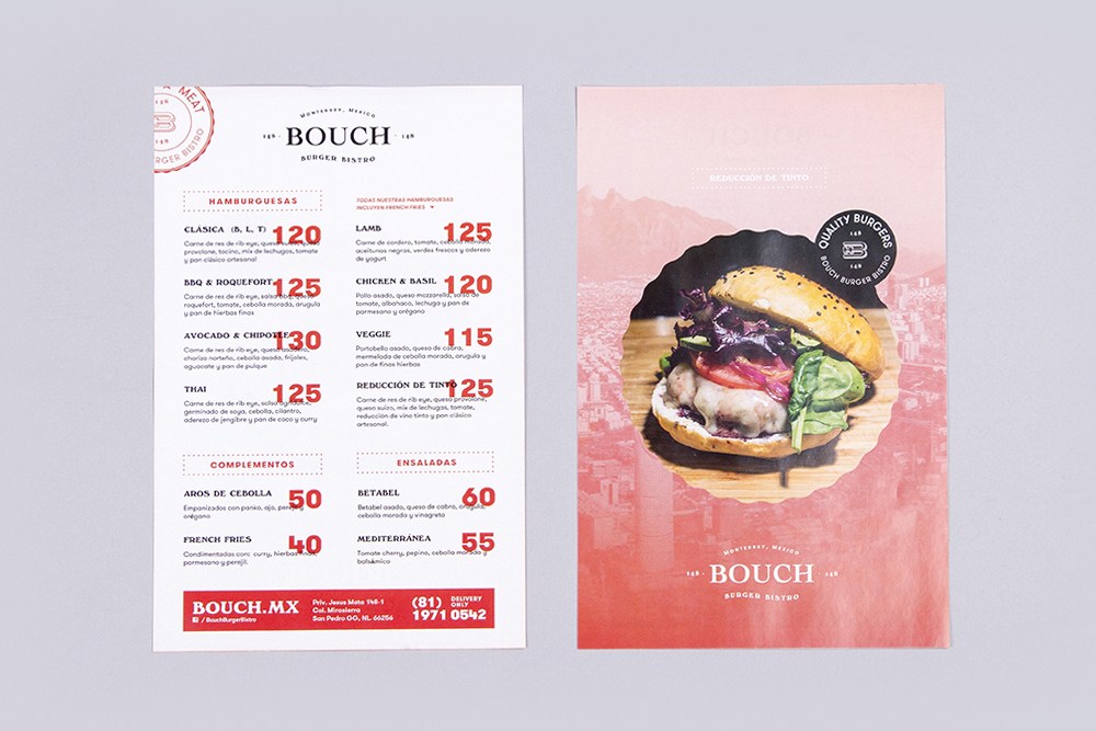 Bouch Burger Bistro汉堡餐厅VI包装设计