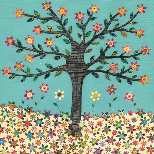 Sascalia插画设计：生活是充满色彩的花朵